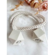 Modern Single Diamond Magnetic Curtain Buckle