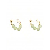 Elegant Vintage Imitation Jade Earrings