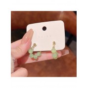 Elegant Vintage Imitation Jade Earrings