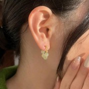 Elegant Vintage Imitation Jade Earrings