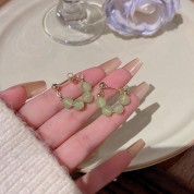 Elegant Vintage Imitation Jade Earrings