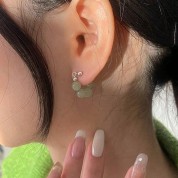 Elegant Vintage Imitation Jade Earrings