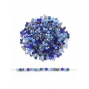 Versatile Blue Glass Beads For Diy Jewelry