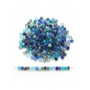 Versatile Blue Glass Beads For Diy Jewelry