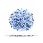 Versatile Blue Glass Beads For Diy Jewelry