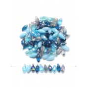 Versatile Blue Glass Beads For Diy Jewelry