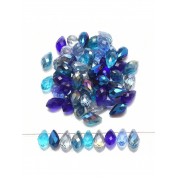 Versatile Blue Glass Beads For Diy Jewelry