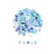 Versatile Blue Glass Beads For Diy Jewelry