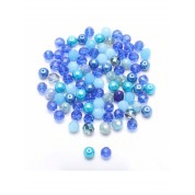 Versatile Blue Glass Beads For Diy Jewelry