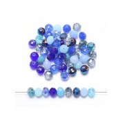 Versatile Blue Glass Beads For Diy Jewelry