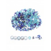 Versatile Blue Glass Beads For Diy Jewelry