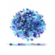 Versatile Blue Glass Beads For Diy Jewelry