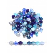 Versatile Blue Glass Beads For Diy Jewelry