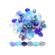 Versatile Blue Glass Beads For Diy Jewelry