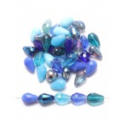 Versatile Blue Glass Beads For Diy Jewelry