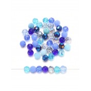 Versatile Blue Glass Beads For Diy Jewelry