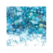 Versatile Blue Glass Beads For Diy Jewelry