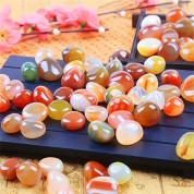 Vibrant Agate Tumbled Stones For Multi-use Decor