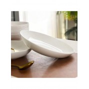 Elegant White Jade Bone China Plate