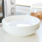 Elegant White Jade Bone China Plate