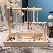 Solid Wood Jewelry Stand For Bracelets And Watches