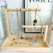 Solid Wood Jewelry Stand For Bracelets And Watches