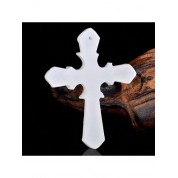 Natural Jade Handmade Cross Pendant Necklace