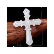 Natural Jade Handmade Cross Pendant Necklace