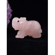 Natural Crystal Elephant Carving Ornament