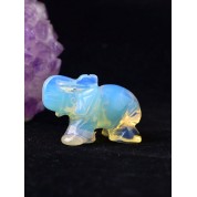 Natural Crystal Elephant Carving Ornament