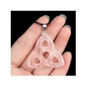 Natural Stone Hollow Triangle Pendant