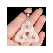 Natural Stone Hollow Triangle Pendant