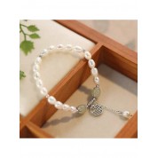 Elegant S925 Silver & Hetian Jade Bracelet