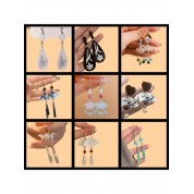 Elegant Fan-shaped Pipa Tassel Earrings