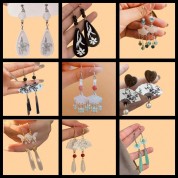 Elegant Fan-shaped Pipa Tassel Earrings