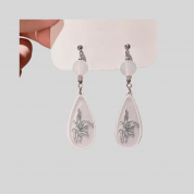 Elegant Fan-shaped Pipa Tassel Earrings