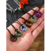 Versatile Pu Leather Pendant Necklace