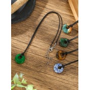 Versatile Pu Leather Pendant Necklace