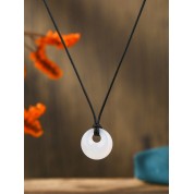 Versatile Pu Leather Pendant Necklace