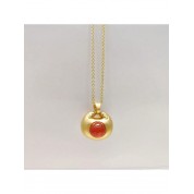 Chalcedony Gold Plated Zodiac Necklace