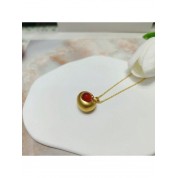 Chalcedony Gold Plated Zodiac Necklace