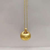 Chalcedony Gold Plated Zodiac Necklace