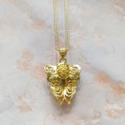 Chalcedony Butterfly Necklace Pendant