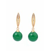 Elegant Imitation Jade Dangle Earrings