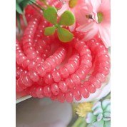 Watermelon Red Jade Beads For Diy Jewelry