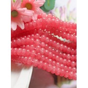 Watermelon Red Jade Beads For Diy Jewelry