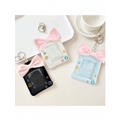 Cute Plush Card Holder With Bow And Star Design