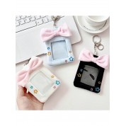 Cute Plush Card Holder With Bow And Star Design