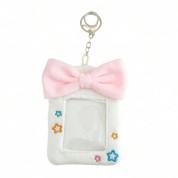 Cute Plush Card Holder With Bow And Star Design