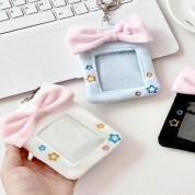 Cute Plush Card Holder With Bow And Star Design